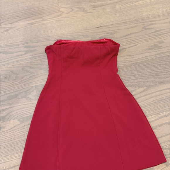 Peppermayo Fuchsia Mini Dress with Rosette Detail - Picture 3 of 6